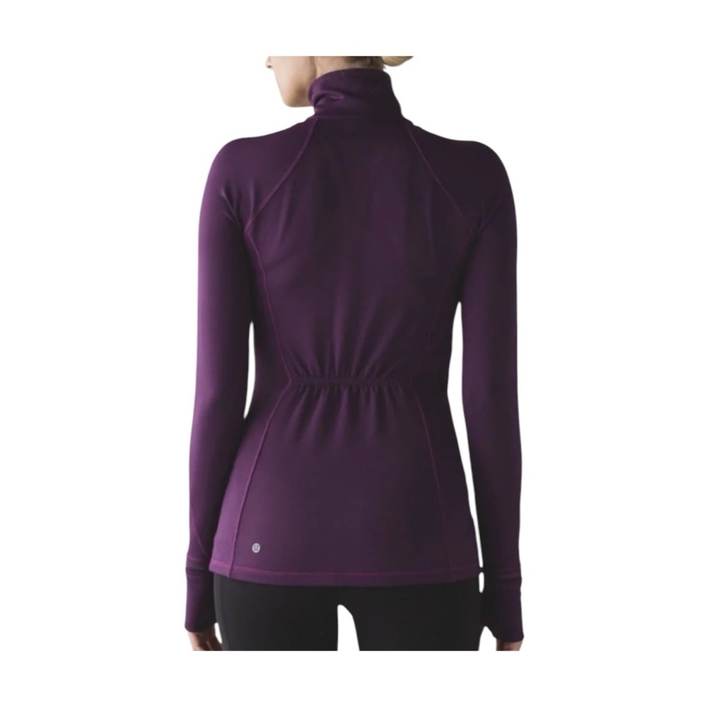 Lululemon First Mile Pullover Jacket Women's Size 4 Purple 1/4 Zip Stretch